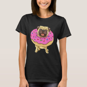 Camiseta Rosquinha Pug Padaria Chef de Confeitaria Padeiro