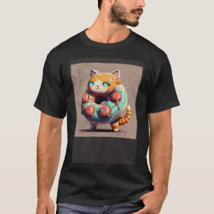 Camiseta Rosquinha Robot Cat