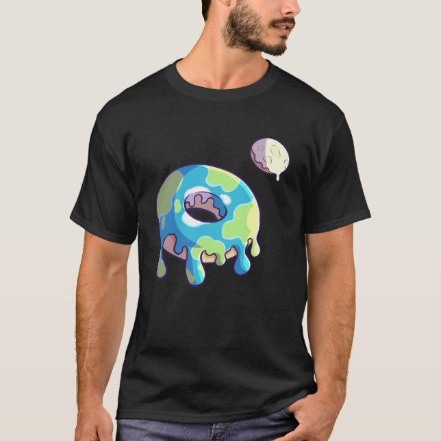 Camiseta Rosquinha Space Party Compra Terra e Fosco Lua Sol (Frente)