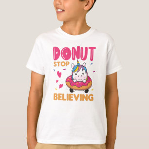 Camiseta Rosquinha Unicorn Pun Colorful Unicorns Rosquinha