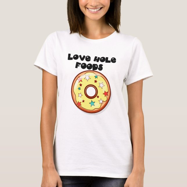 Camiseta Rosquinhas de Buraco de Amor (Luz) (Frente)