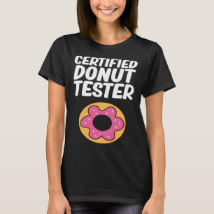 Camiseta Rosquinhas de Comida do testador de Rosquinha cert
