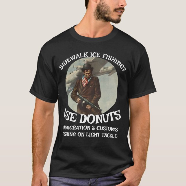 Camiseta Rosquinhas DE EXECUÇÃO ADUANEIRA DE IMIGRAÇÃO DE P (Frente)