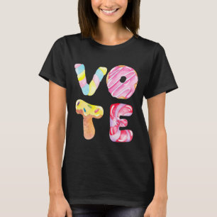 Camiseta Rosquinhas divertidas e doces vão votar