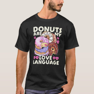 Camiseta Rosquinhas Engraçadas Os Sobredotos São Minha Líng