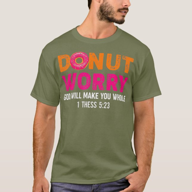 Camiseta Rosquinhas Religiosas Engraçadas Que Deus Te Faça (Frente)