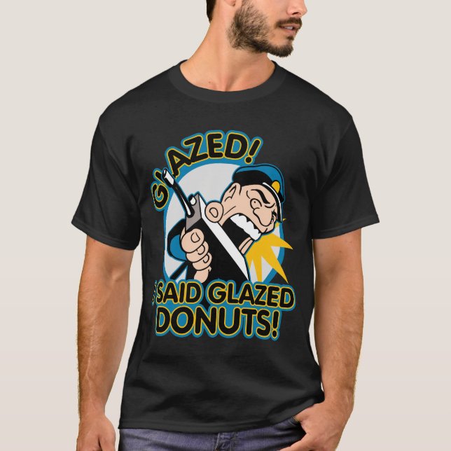 Camiseta Rosquinhas vitrificadas polícia (Frente)
