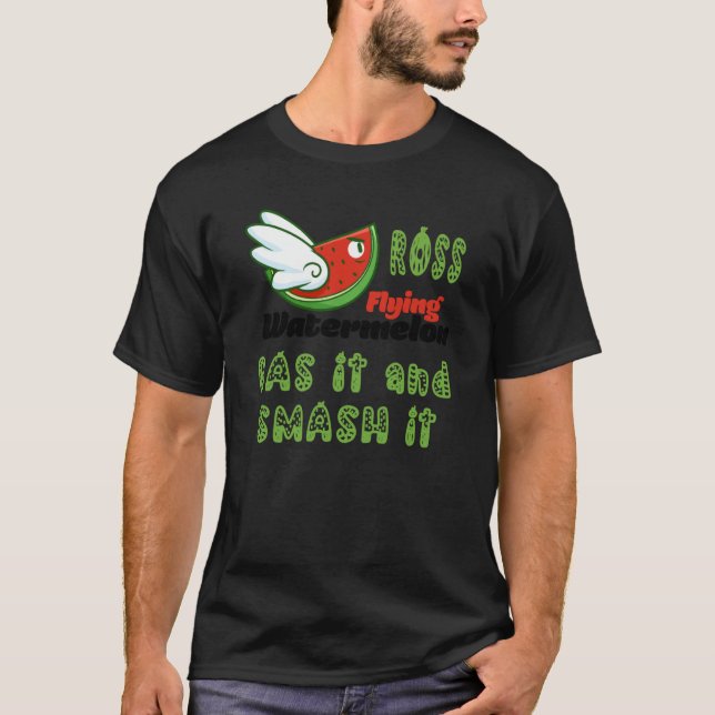 CAMISETA ROSS FLYING WATERMELON GÁS IT E SMASH IT (Frente)