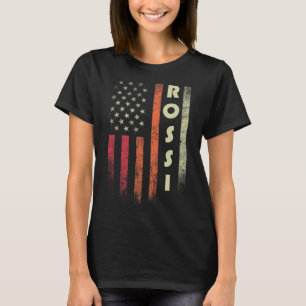 Camiseta Rossi Surname Funny Retro Vintage Birthday América