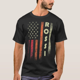 Camiseta Rossi Surname Funny Retro Vintage Birthday América