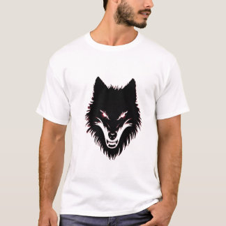 Camiseta Rosto Assustador do Lobo