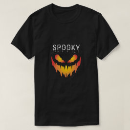 Camiseta Rosto Assustador Flamejante – Design Gráfico de Ha