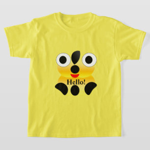 Camiseta Rosto Bonito Olá Garoto T-Shirt