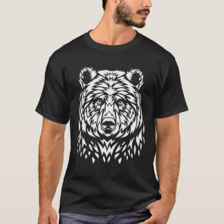 Camiseta Rosto Branco de Tinta Tribal