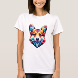 Camiseta Rosto Colorido de Cachorro