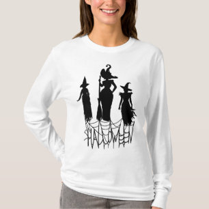 Camiseta Rosto de Abóbora Assustador de Halloween & Morcego