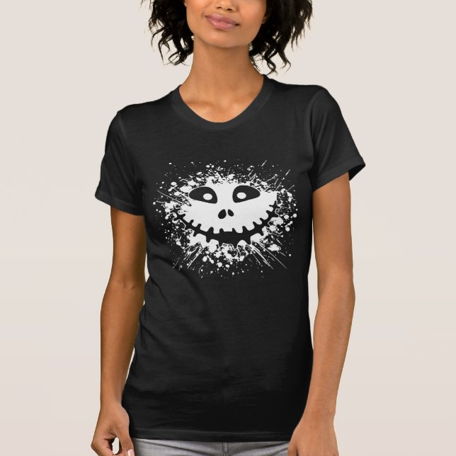 Camiseta Rosto de Abóbora de Halloween Spookter (Frente)