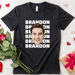 Camiseta Rosto de Aniversário Personalizado Foto de Festa