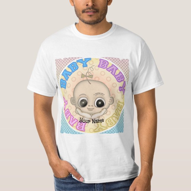Camiseta Rosto de Bebê Bebê (Frente)