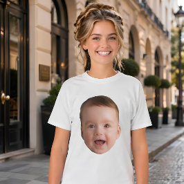 Camiseta Rosto de Bebê Personalizado, Foto engraçada person