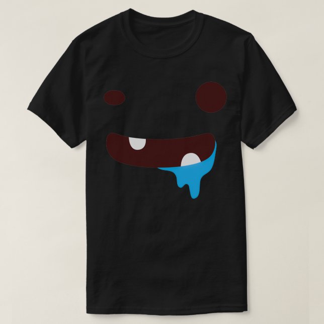 Camiseta Rosto de borracha azul 1 (Frente do Design)