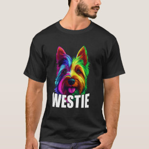 Camiseta Rosto de Cachorro Westie West Highland Terrier Col