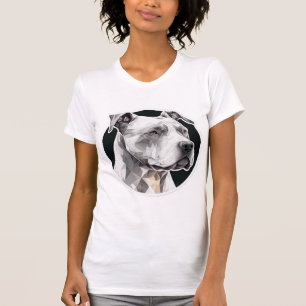 Camiseta Rosto de cão Pitbull