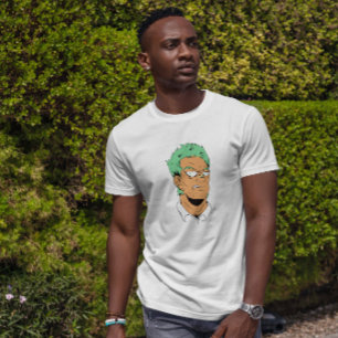 Camiseta Rosto de Cara de Anime de Villain