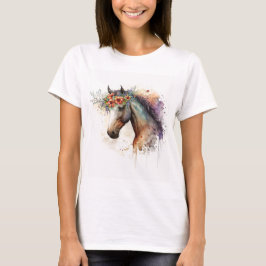 Camiseta Rosto de cavalo com coroa