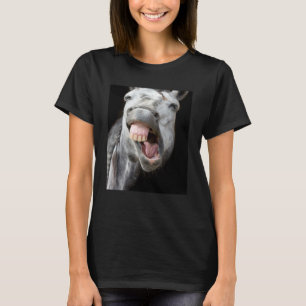 Camiseta Rosto de Cavalo Donkey Mostrando Anima Bonita e Ro