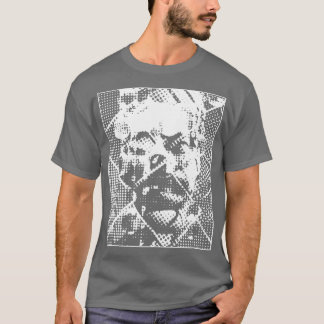 Camiseta Rosto de cerca do dia das bruxas diafragma 1