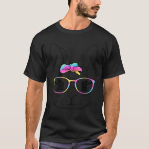 Camiseta Rosto de Coelho Bonito Bunny Dia Feliz de Páscoa M