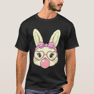 Camiseta Rosto de Coelho Fofo para Mulheres Meninas Criança