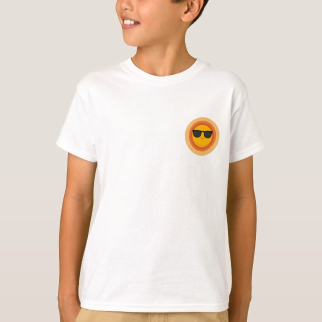 Camiseta Rosto de Crianças com Sol Brilhante (Frente)