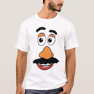 Camiseta Rosto de desenho animado engraçado do Sr. Batata