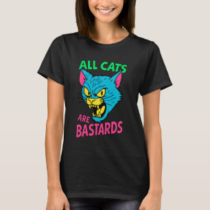 Camiseta Rosto de gato em tom abafado em design de estêncil