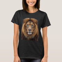 Rosto de Leão Majestoso com Olhos Azuis | Anima Se