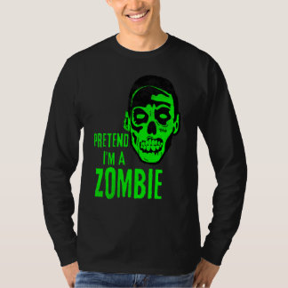 Camiseta Rosto de Monstro Zumbi de Halloween Assustador