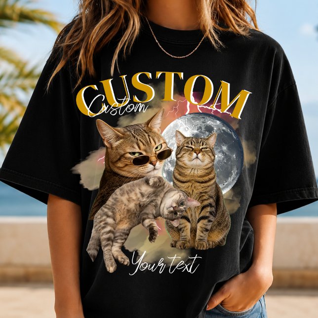 Camiseta Rosto de Namorada Personalizada Bootleg Rap (Criador carregado)