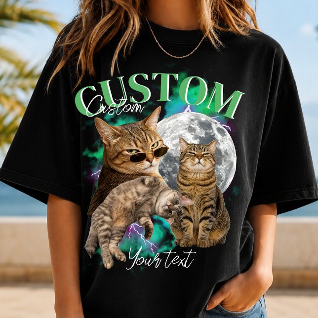 Camiseta Rosto de Namorada Personalizado Bootleg Rap (Criador carregado)