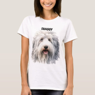 CAMISETA ROSTO DE OVELHA INGLÊS, DE VELHA VELHA,