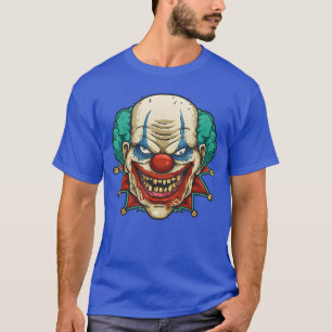 Camiseta Rosto de Palhaço Assustador e Sinistro no Hallowee