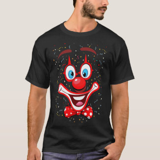 Camiseta Rosto de palhaço engraçado TShirt