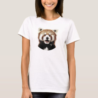Camiseta Rosto de panda vermelho