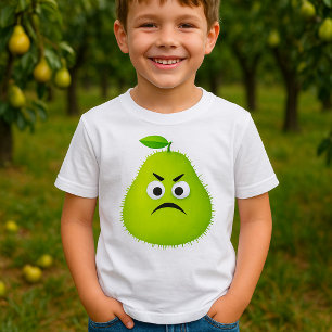 Camiseta Rosto de Pera Difusa Mal-humorada Personagem de Fr