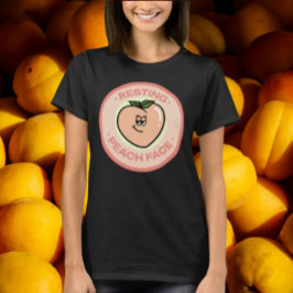 Camiseta Rosto de Pêssego Relaxado