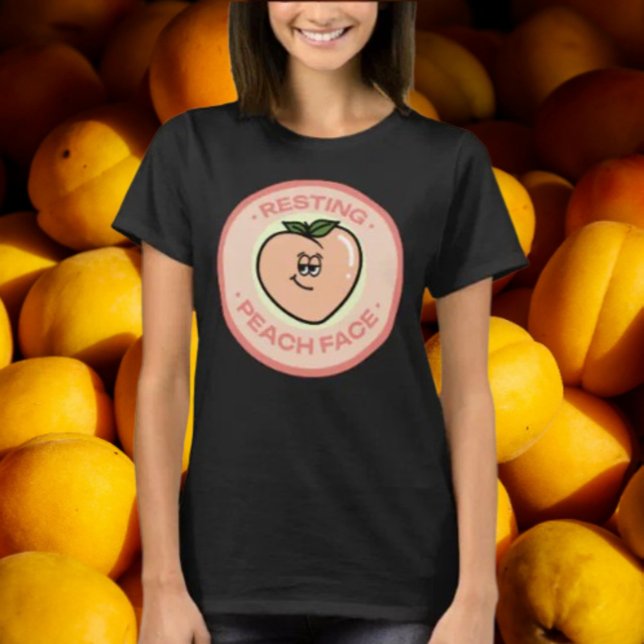 Camiseta Rosto de Pêssego Relaxado (Criador carregado)