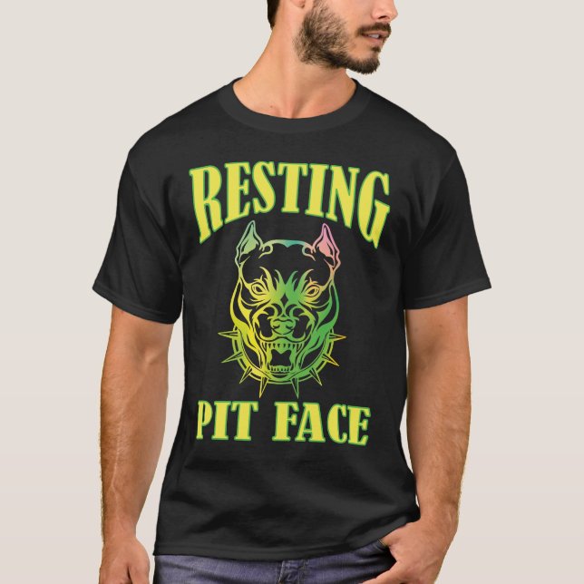 Camiseta Rosto de Pit em Descanso (Frente)