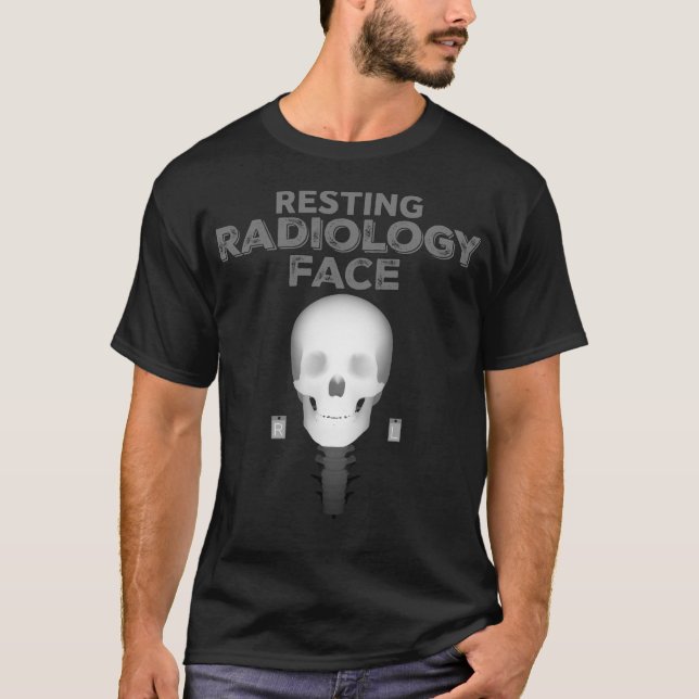 Camiseta Rosto de Radiologia em Repouso (Frente)