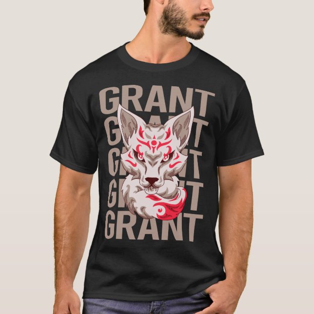 Camiseta Rosto de Raposa - Conceder Nome (Frente)